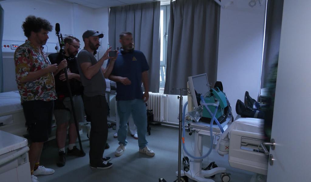 Tournage à l'hopital de Nivelles